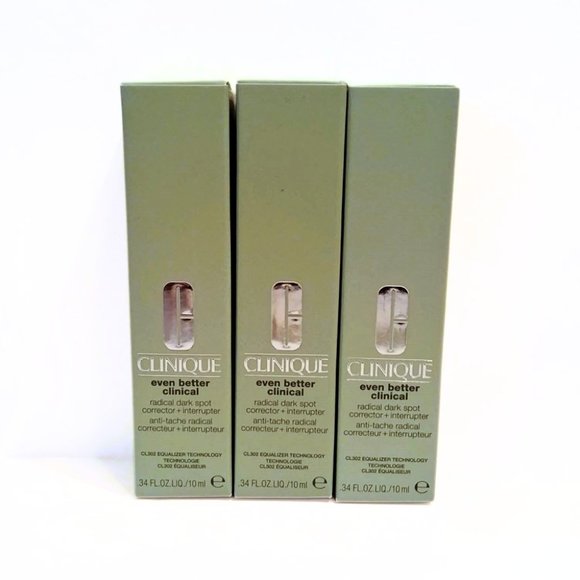 CLINIQUE Even Better Clinical Radical Dark Spot Corrector + Interrupter Lot of 3 - Picture 4 of 5